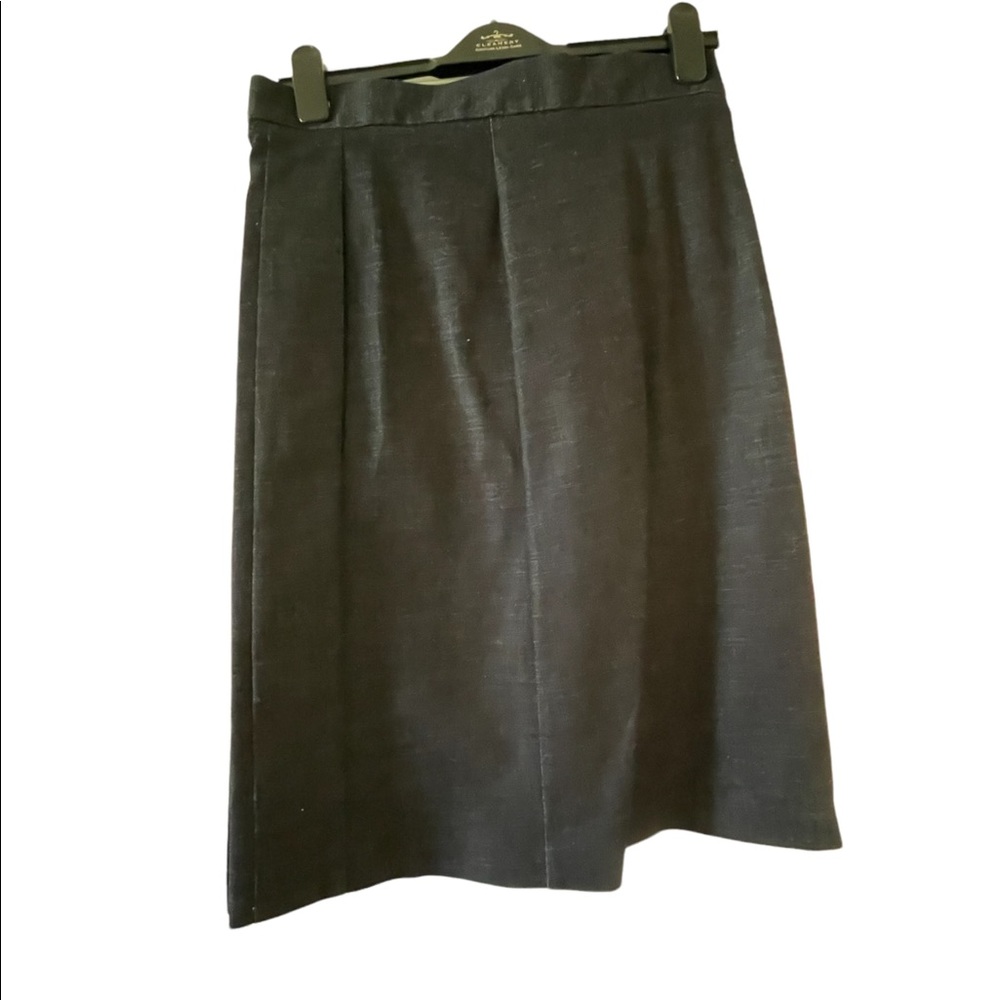 Victoria Beckham- Pleated Denim Skirt